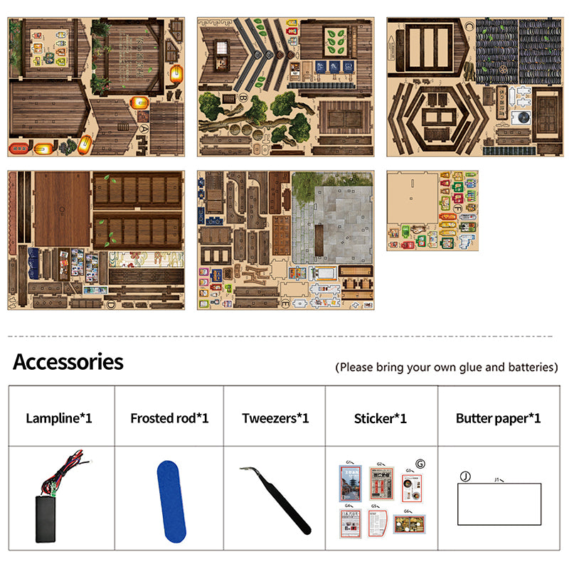 Kasuga Grocery Store | Japanese DIY Miniature House Kit