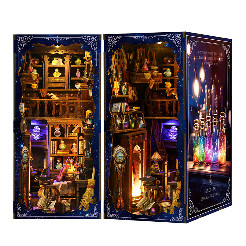 The Alchemist's Study: Magic Potion House | DIY Book Nook Kit