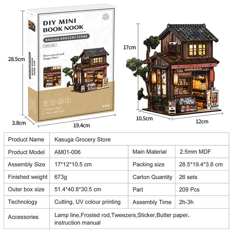 Kasuga Grocery Store | Japanese DIY Miniature House Kit