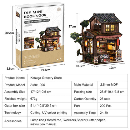 Kasuga Grocery Store | Japanese DIY Miniature House Kit