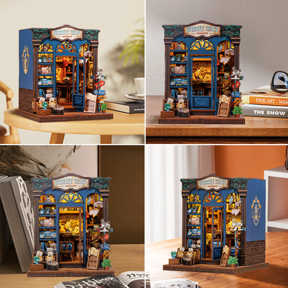 Journey Trace Bookshop | DIY Book Nook Miniature Kit