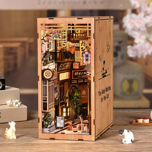 The Alley Waiting For The Cat | Japanese DIY Book Nook Kit