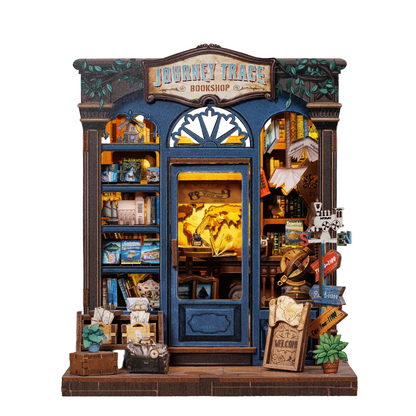 Journey Trace Bookshop | DIY Book Nook Miniature Kit