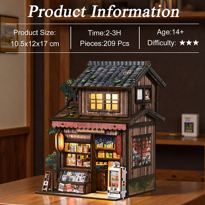 Kasuga Grocery Store | Japanese DIY Miniature House Kit