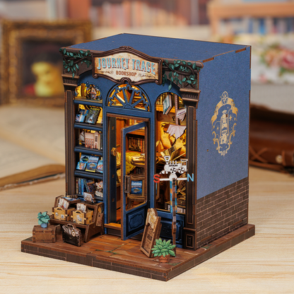 Journey Trace Bookshop | DIY Book Nook Miniature Kit