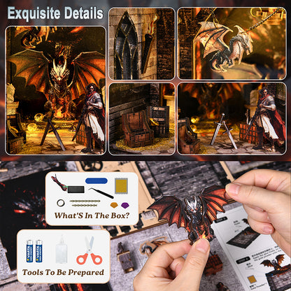 Dragon's Secret Labyrinth | DIY Book Nook Miniature Kit