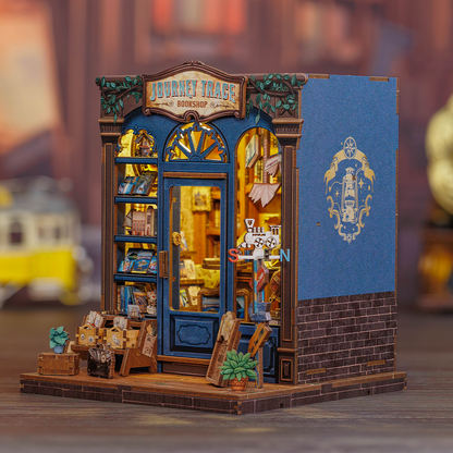 Journey Trace Bookshop | DIY Book Nook Miniature Kit