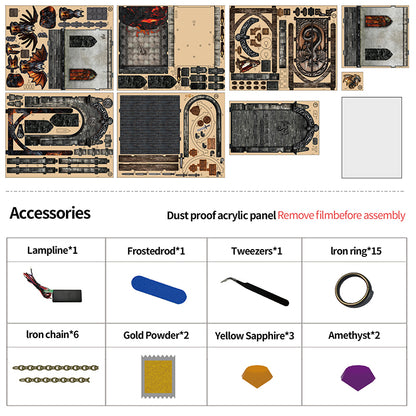 Dragon's Secret Labyrinth | DIY Book Nook Miniature Kit