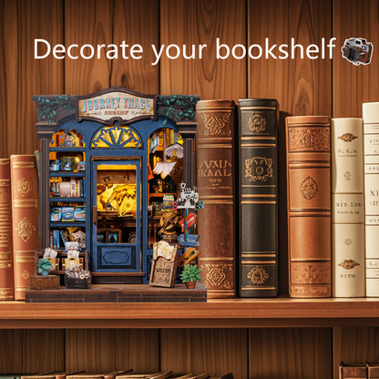 Journey Trace Bookshop | DIY Book Nook Miniature Kit