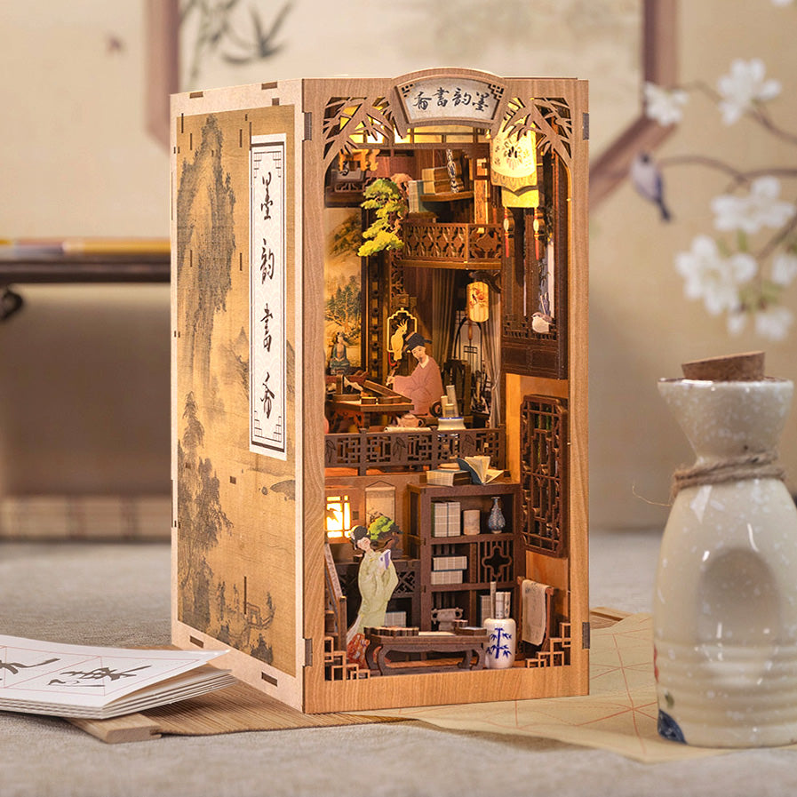Eastern Poetry Library | DIY Book Nook Miniature Kit