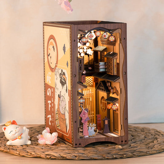 Under The Sakura Tree | DIY Book Nook Miniature Kit