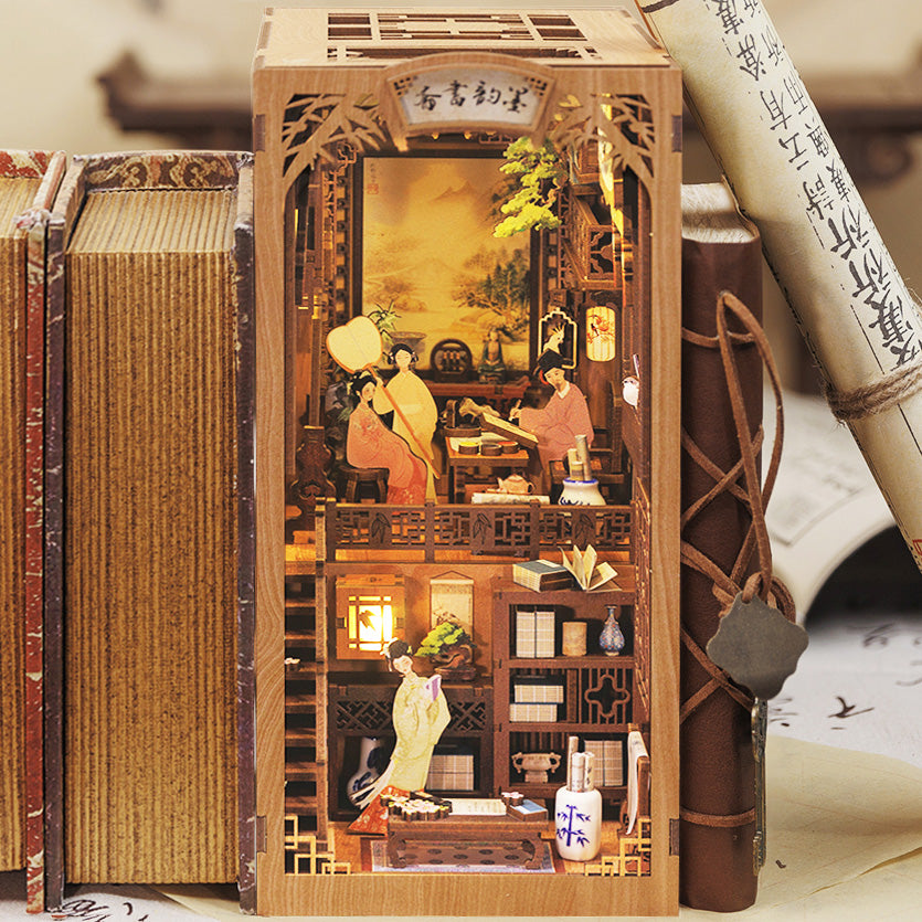 Eastern Poetry Library | DIY Book Nook Miniature Kit
