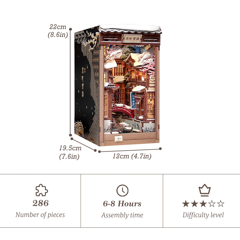 Kyoto Snow Whisper | DIY Book Nook Miniature Kit