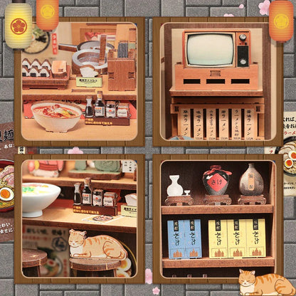 Japanese Ramen Diner | DIY Book Nook Miniature Kit: Morita-ya