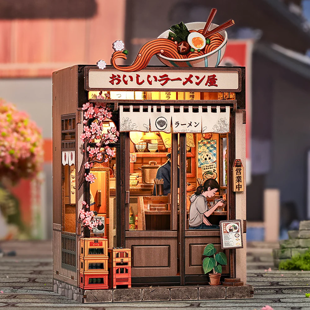 Midnight Ramen Street | DIY Book Nook Miniature Kit: Oishii Kyoto
