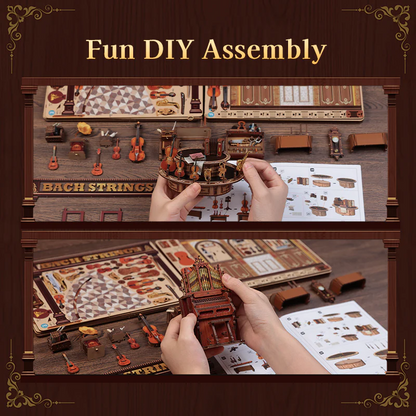 Bach Strings | DIY Book Nook Miniature Kit