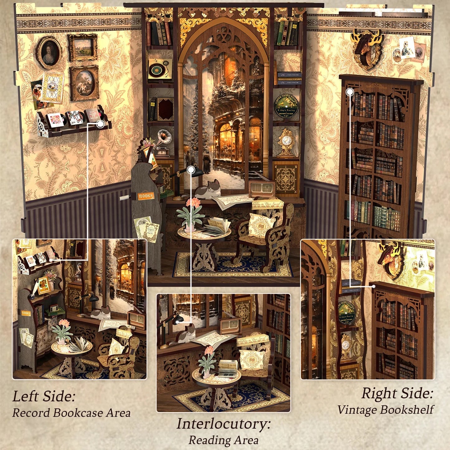 Bookshop Memories | DIY Book Nook Miniature Kit