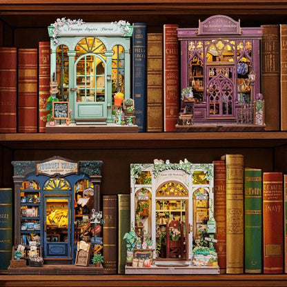 Journey Trace Bookshop | DIY Book Nook Miniature Kit