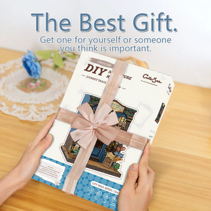 Journey Trace Bookshop | DIY Book Nook Miniature Kit