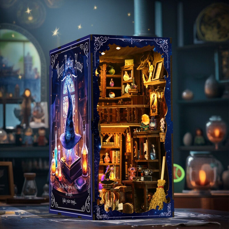 The Alchemist's Study: Magic Potion House | DIY Book Nook Kit