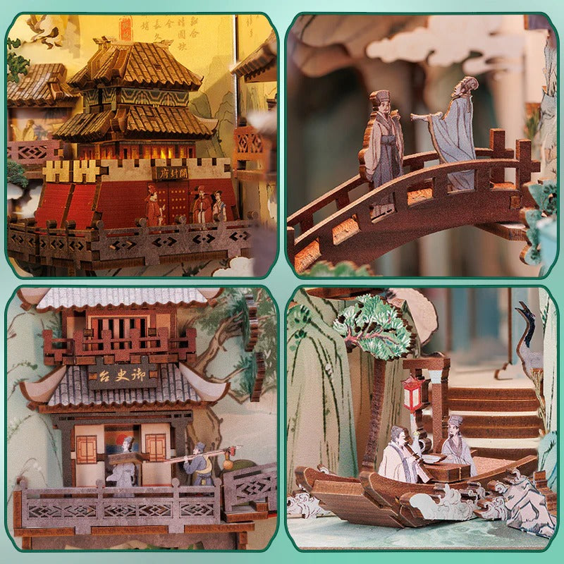 A Legendary Poet’s Zen Retreat | DIY Book Nook Miniature Kit: The Life of Poet Su Dongpo