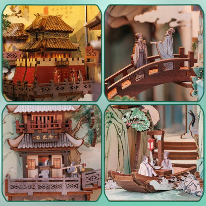 A Legendary Poet’s Zen Retreat | DIY Book Nook Miniature Kit: The Life of Poet Su Dongpo