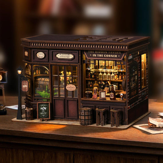 Midnight Corner Tavern | DIY Book Nook Miniature Kit