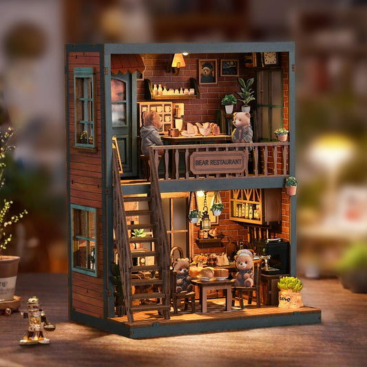 Bear Restaurant | DIY Book Nook Miniature Kit