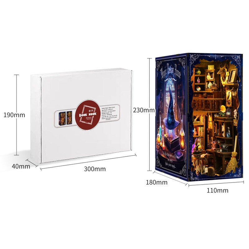 The Alchemist's Study: Magic Potion House | DIY Book Nook Kit