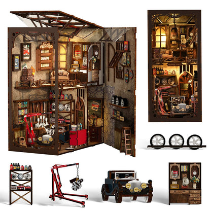 Classic Mechanic's Garage | DIY Book Nook Miniature Kit