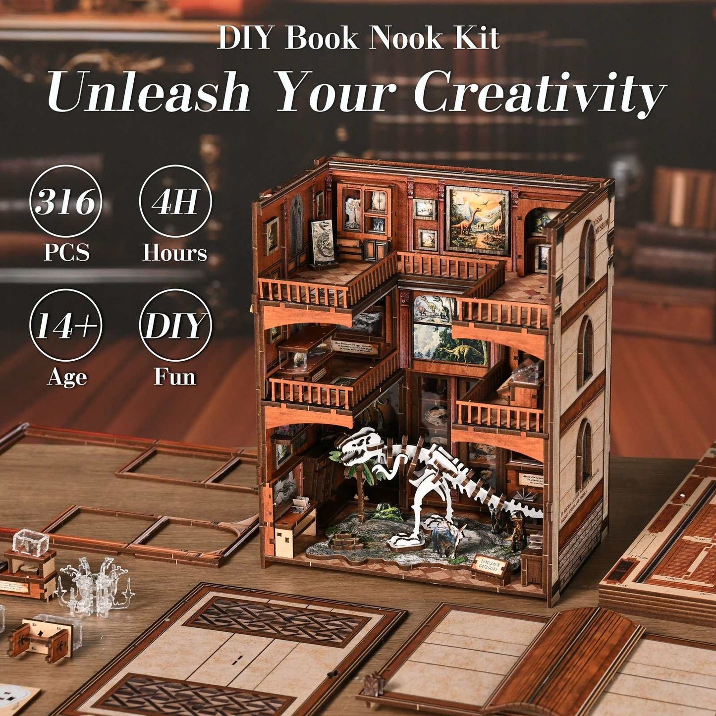 Fossil Museum | DIY Book Nook Miniature Kit