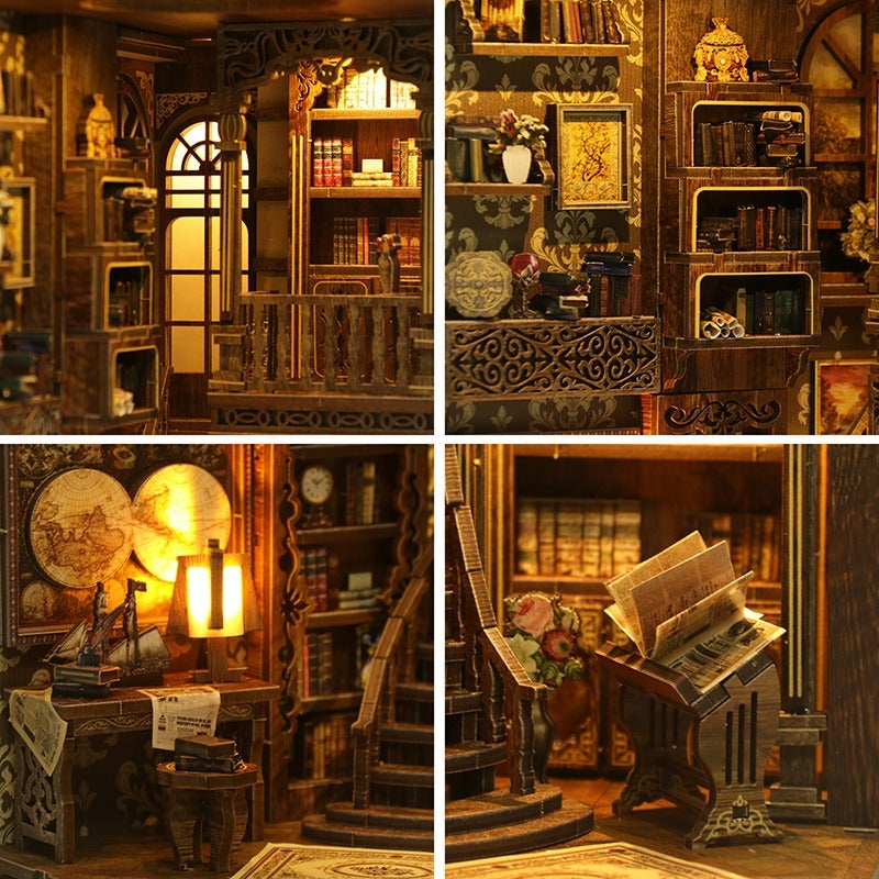 The Antiquarian Bookroom: A Bibliophile's Sanctuary | DIY Book Nook Kit