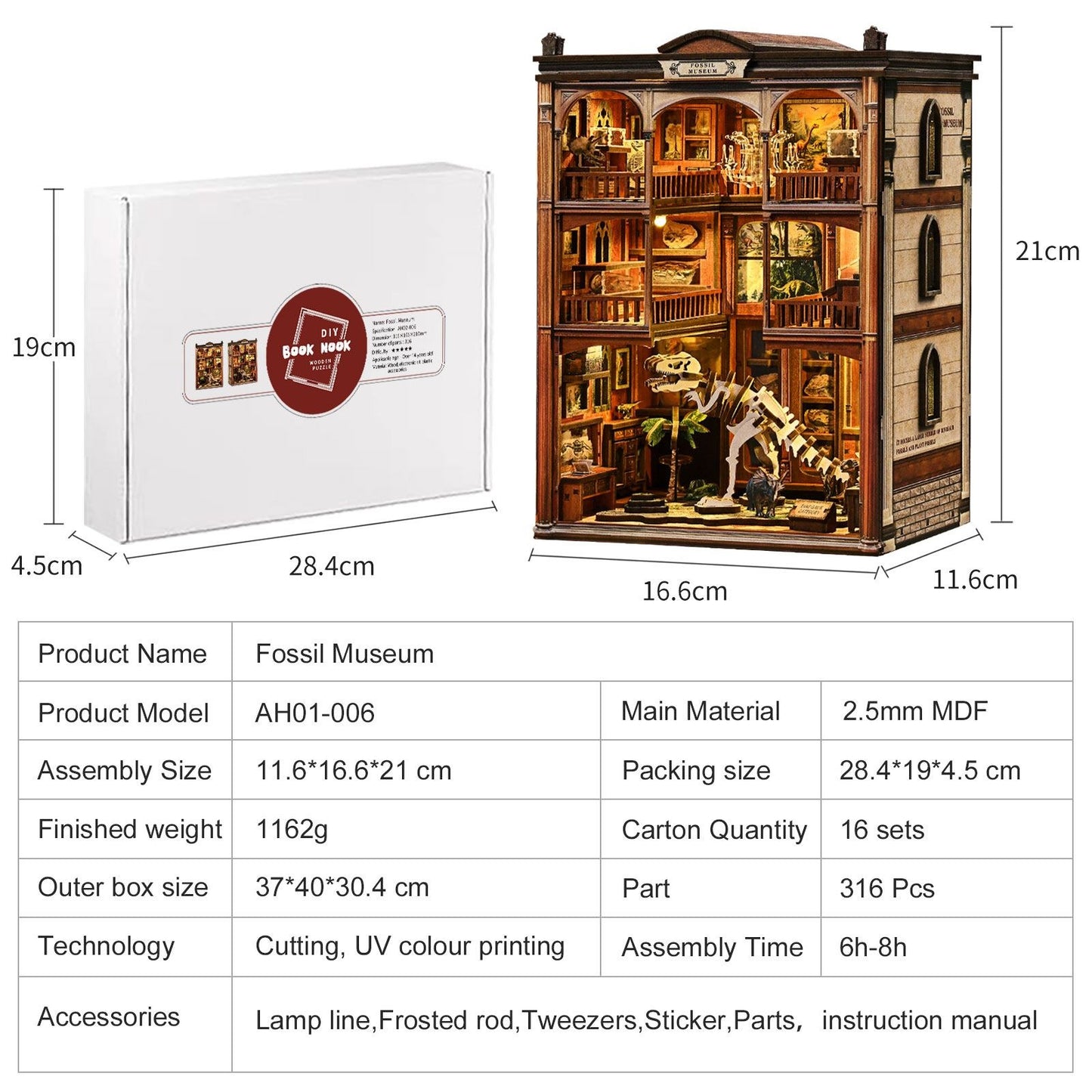 Fossil Museum | DIY Book Nook Miniature Kit