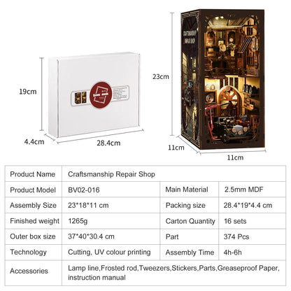 Classic Mechanic's Garage | DIY Book Nook Miniature Kit