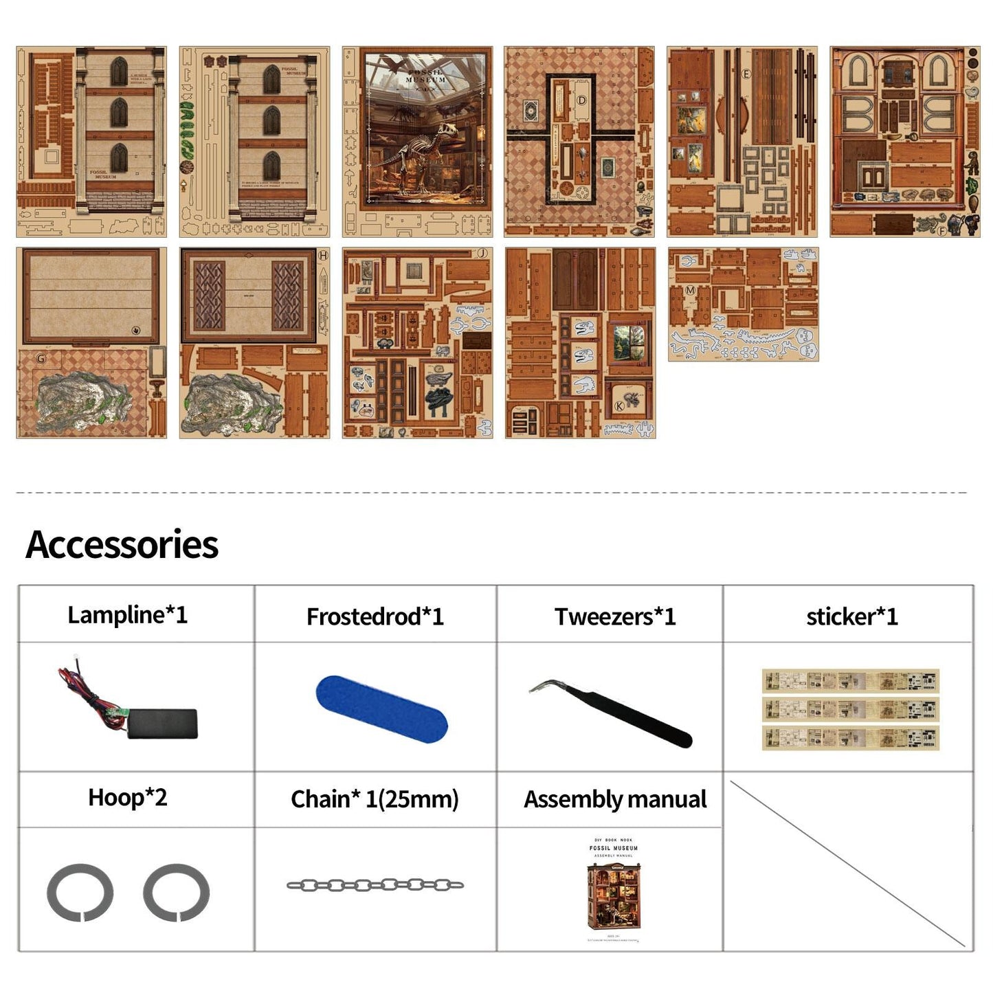 Fossil Museum | DIY Book Nook Miniature Kit