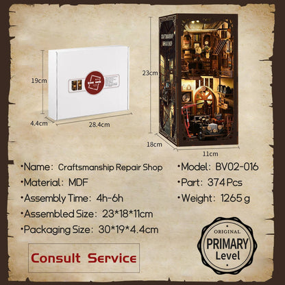 Classic Mechanic's Garage | DIY Book Nook Miniature Kit