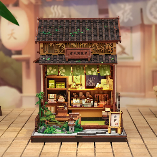 Japanese Dessert House | DIY 3D Book Nook Miniature Kit: Kanmi-dokoro Kurihara