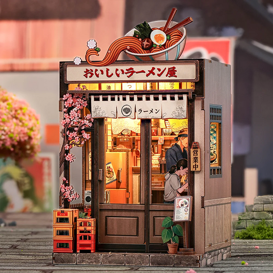 Midnight Ramen Street | DIY 3D Book Nook Miniature Kit: Oishii Kyoto