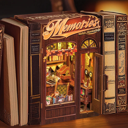 Memories Music Bookshop | DIY Book Nook Miniature Kit