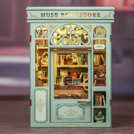Muse Bookstore | DIY Book Nook Miniature Kit