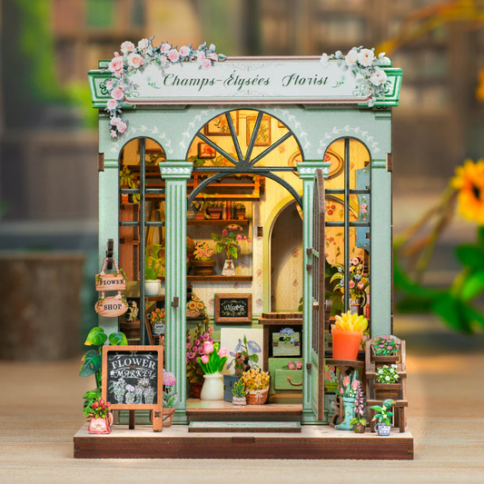Parisian Flower House | DIY 3D Book Nook Miniature Kit: Champs-Élysées Florist