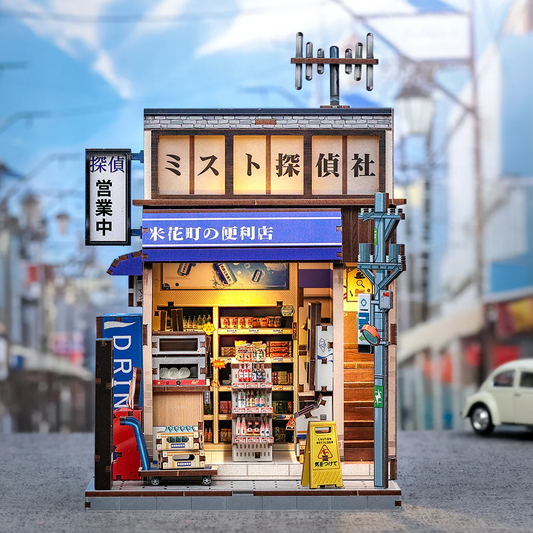 Retro Japanese Convenience Store | DIY 3D Book Nook Miniature Kit