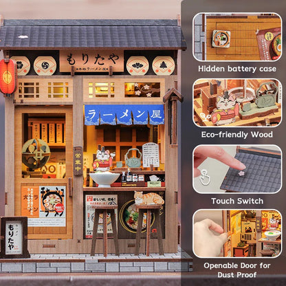Japanese Ramen Diner | DIY Book Nook Miniature Kit: Morita-ya