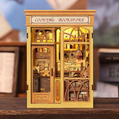 Cooking Bookstore | DIY 3D Book Nook Miniature Kit