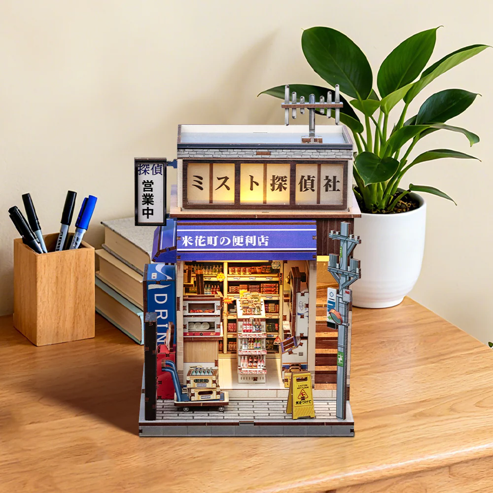 Retro Japanese Convenience Store | DIY Book Nook Miniature Kit