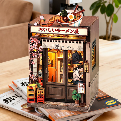 Midnight Ramen Street | DIY Book Nook Miniature Kit: Oishii Kyoto