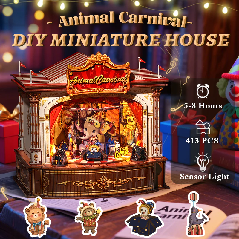 Animal Carnival | DIY Music Box Miniature House