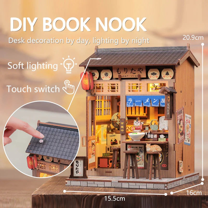 Japanese Ramen Diner | DIY Book Nook Miniature Kit: Morita-ya