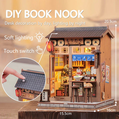 Japanese Ramen Diner | DIY Book Nook Miniature Kit: Morita-ya