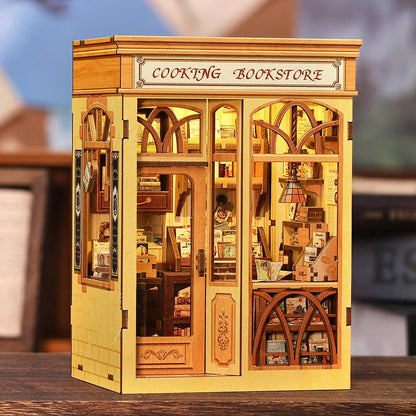 Cooking Bookstore | DIY 3D Book Nook Miniature Kit